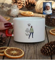 Kişiye Özel Karikatürlü Cute But Capricorn Oğlak Burcu Lüks Fincan Doğum Günü Hediyesi