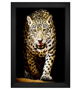 Hayvanlar Temalı Kanvas Tablo 50 x 70 cm Siyah Çerçeve