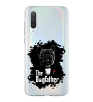 Xiaomi Mi 9 Lite Uyumlu Kapak Dog Father Tasarımlı Şeffaf Silikon Kılıf