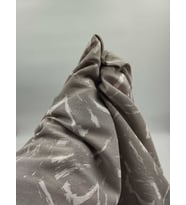 DESENLİ HAM KETEN KUMAŞ (Koyu Gri)
