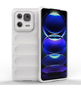 Newface Xiaomi Mi 13 Pro Uyumlu TPU Fiber Karışımı Darbe Emici Premium Kılıf  (Beyaz)