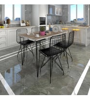 Knsz masa sandalye takımı hem75mazlum crdsyh 130*070 4 sandalye syhsyh