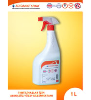 ACTOANID® SPRAY 1 litre 2 adet  Alkol İçermeyen Yüzey Dezenfektanı