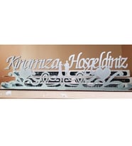 Kınamıza Hoş Geldiniz Aynalı Pleksi (Gümüş)
