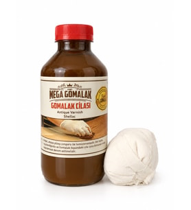 Gomalak Doğal Ahşap Cilası 500 ml + Sürme Topu
