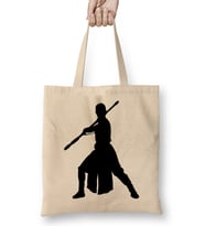 Star Wars Rey Galaxy Silhouette Cut Out 02 Bez Çanta Uzun Saplı