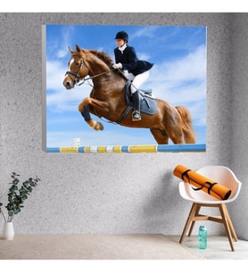 At ve Joker Temalı Kanvas Tablo 40x60