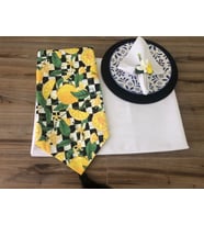 SOFRA SUNUM TAM SET LİMON  DESENLİ (Krem)