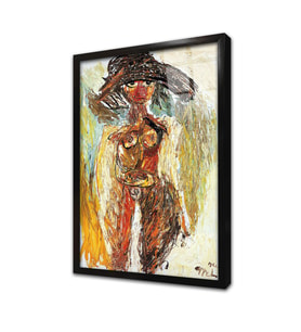 Karel Appel Çerçeveli Cam Tablo