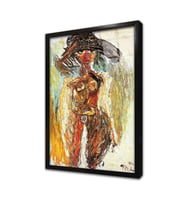 Karel Appel Çerçeveli Cam Tablo