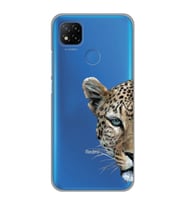Redmi 9C / Redmi 10A Uyumlu Kaplan Desenli Şeffaf Telefon Kılıfı