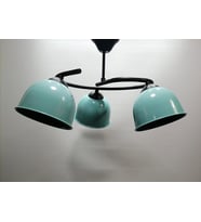 mylights  üçlü turkuaz  başlılı metal avize  rustik vintage avize (Siyah)