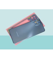 Tkgz - Samsung Galaxy M33 FULL KASA Arka Kapak Batarya Kapağı - MAVİ