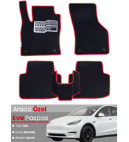 Tesla Model Y (2019-2024) Uyumlu EVA Paspas Tam Set – Birebir Uyum,Araca Özel Tasarım,Su Geçirmez