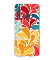PrintiFy Huawei Honor 20 Lite ile Uyumlu 1mm Slim Fit Retro Renkler 5 Baskılı Şeffaf  Kılıf