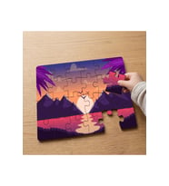 Günbatımı - Deniz - Manzara Tasarımlı 24 Parça Ahşap Çocuk Puzzle MPK1184