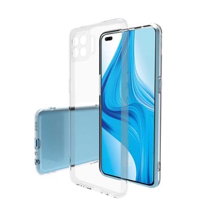 Oppo Reno 4 Lite Kılıf Şeffaf Silikon Hibrit Case (Renksiz)