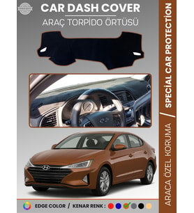 HYUNDAİ ELANTRA (2017-2020) Torpido Örtüsü Ön Göğüs Halı Araca Özel Çatlamayı Önler Kaymaz