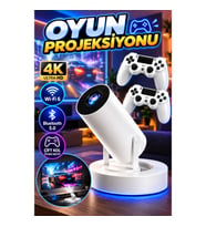 Ayaklı Çift Kollu 4K Oyun Projeksiyonu Wi-Fi 6 Bluetooth 5.0