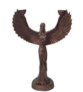 İsis Şamdan Biblo Antik Kızıl 23x32cm