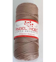 Angel Çanta Aksesuar Koyu Vizon Renk Polyester Makrome