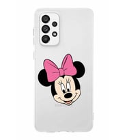 Samsung Galaxy A73  Kapak Minnie Mouse Tasarımlı Şeffaf Silikon Kılıf
