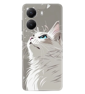 Xiaomi Poco X7 Pro Kılıf Boutique Baskılı Resimli Beyaz Kedi Pcode -061