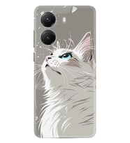 Xiaomi Poco X7 Pro Kılıf Boutique Baskılı Resimli Beyaz Kedi Pcode -061