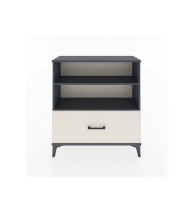 Arges Şifonyer 2 Raflı Tek Çekmeceli 88x30x96 Antrasit-Aytaşı