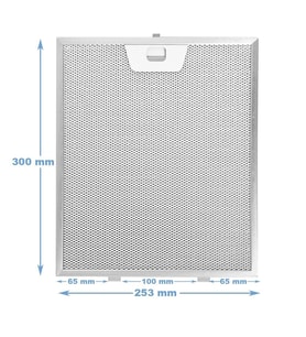 4055081220 Davlumbaz Filtresi 253×300 mm Davlumbaz Yağ Filtresi Electrolux