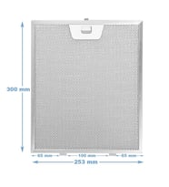4055081220 Davlumbaz Filtresi 253×300 mm Davlumbaz Yağ Filtresi Electrolux