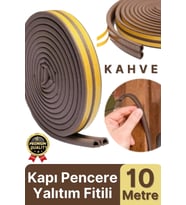 Güçlü Kendinden Yapışkanlı Kapı Pencere Soğuk Hava Geçirmez Yalıtım İzolasyon Kahve Fitil 10 Metre