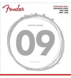 Fender 0730350403 Stainless 350s Çelik Elektro Gitar Teli (09-42) Paslanmaz Çelik Sarım Parlak Ton ve Korozyona Karşı Yüksek Direnç