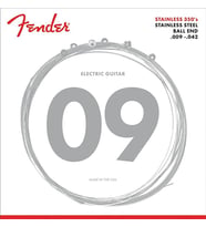 Fender 0730350403 Stainless 350s Çelik Elektro Gitar Teli (09-42) Paslanmaz Çelik Sarım Parlak Ton ve Korozyona Karşı Yüksek Direnç