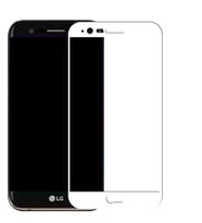 LG Stylus 3 Ekranı Tam Kaplayan Cam Ekran Koruyucu Beyaz