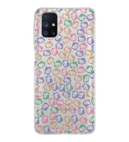 Samsung Galaxy M51 Kapak Hello Kitty Tasarımlı Şeffaf Silikon Kılıf