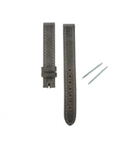 N1001W NUBUK DERİ KORDON - GRİ-BEYAZ - 14MM