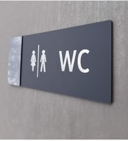 Mat Klasik Seri WC Yönlendirme Tabelası