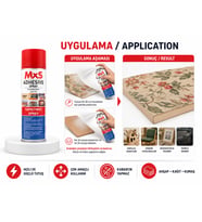 MxS Çok Amaçlı Sprey Yapıştırıcı 500 Ml- Ahşap Kağıt Kumaş Sünger Deri İçin