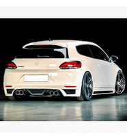 Volkswagen Scirocco Rieger Arka Ek Mat Siyah Plastik Body Kit Karlık 2008 2009 2010 2011 2012 2013