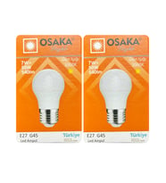 (2 Adet) Osaka 7W (50W) Sarı Işık E27 Duylu (Kalın Duy) Led Mini Ampul
