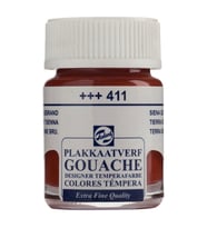 Talens Guaj Boya 411 Burnt Sienna 