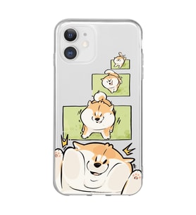 Iphone 11 Uyumlu Sevimli Köpek Tasarımlı Şeffaf Telefon Kılıfı