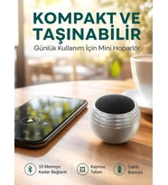 Kablosuz Mini Hoparlör Şarjlı TWS Destekli Kompakt Ses Sistemi Yeni Nesil
