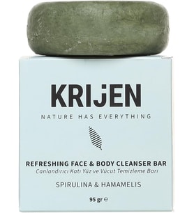 Lexroo Canlandırıcı Etkili Spirulina & Hamamelis Yüz Ve Vücut Temizleme Barı 95 Gr