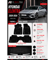 HYUNDAİ ELENTRA 2020-2026 Araca Özel 3D Paspas + 3D Bagaj Havuzu