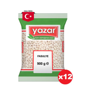 Yazar Kuru Fasulye 900 Gr. x 12 Paket