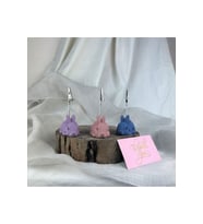 Tavşan 3'lü Not Tutucu Set ( Gri Mavi - Antik Pembe - Mor ), Fotoğraf Tutucu