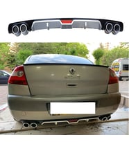 Renault Megane 2 Sedan Difüzör Arka Tampon Eki 4 Egzoz Çıkışlı