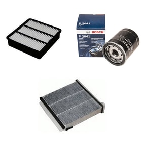 Filtre Bakım Seti Mitsubishi Lancer 1.6 Benzin 2004-2008 Hava + Yağ f. + Polen Filtre Sardes